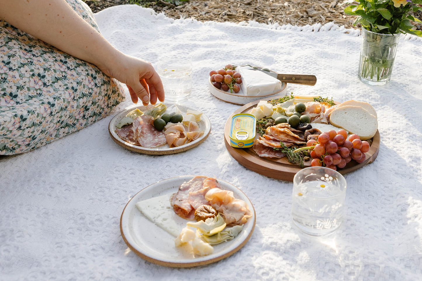 Dinner Plate + Salad Plate - KJ Pottery