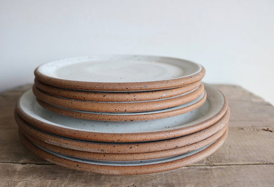 Dinner Plate + Salad Plate - KJ Pottery