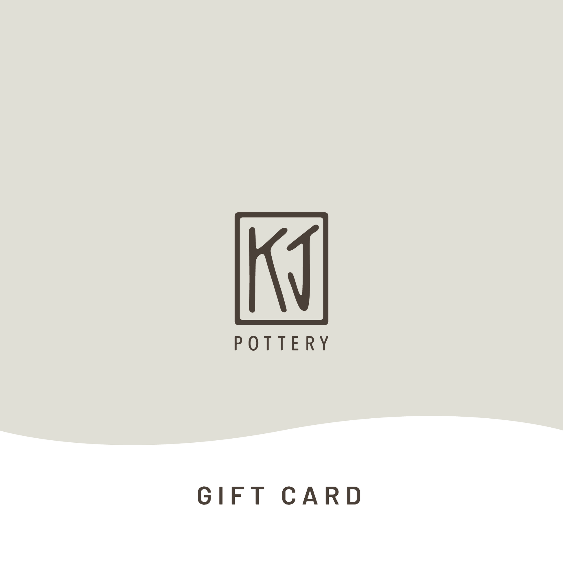 KJ Pottery Gift Card - KJ Pottery