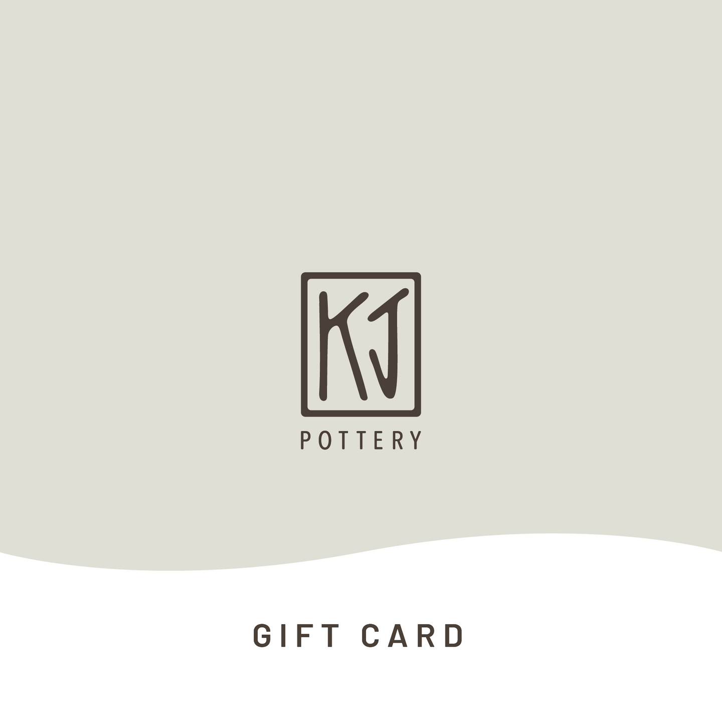 KJ Pottery Gift Card