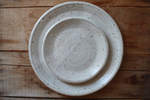 Load image into Gallery viewer, Dinner Plate + Salad Plate + KJ Pottery
